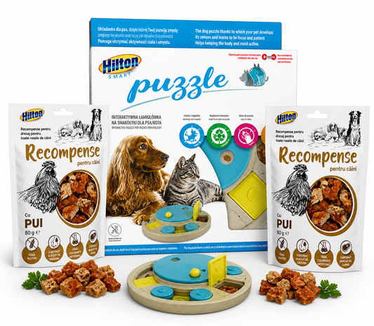 Pachet Classic pentru Câini - Puzzle + Recompense Pui