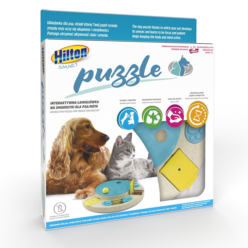 Puzzle Interactiv cu Recompense pentru Câini si Pisici - Hilton